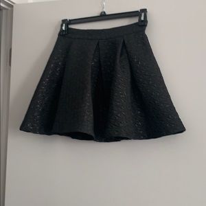 Pleated flare skirt